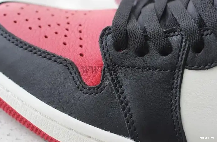 GOD IN THE ONLY PK AIR BEST BRED THE RETAIL LEATHER TOE JORDAN 1 MARKET VERSION CORRECT 0503
